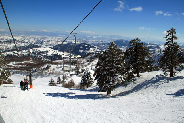 view from the lift
